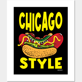 Chicago Style HotDog Lover Posters and Art